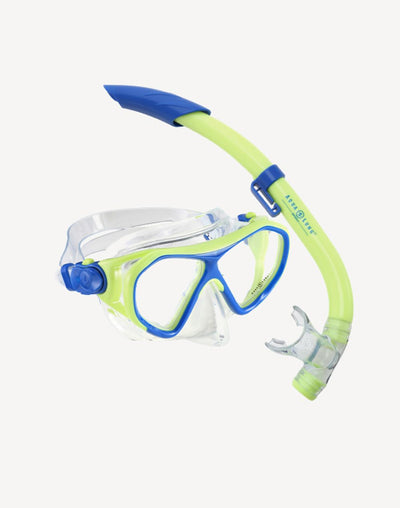 Aqua Lung Urchin Snorkel Mask Fin Combo#color_green