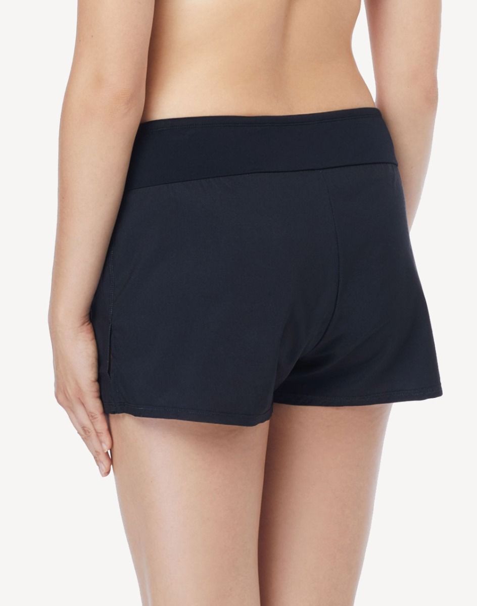 Beach House Women's Stretch Woven Short With Panty Bottom#color_black