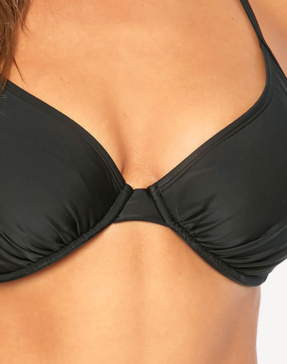 Smoothies Solo D-F Underwire Bikini Top#color_black