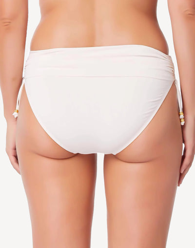 Glam Stand High Waist Sarong Bikini Bottom#color_white