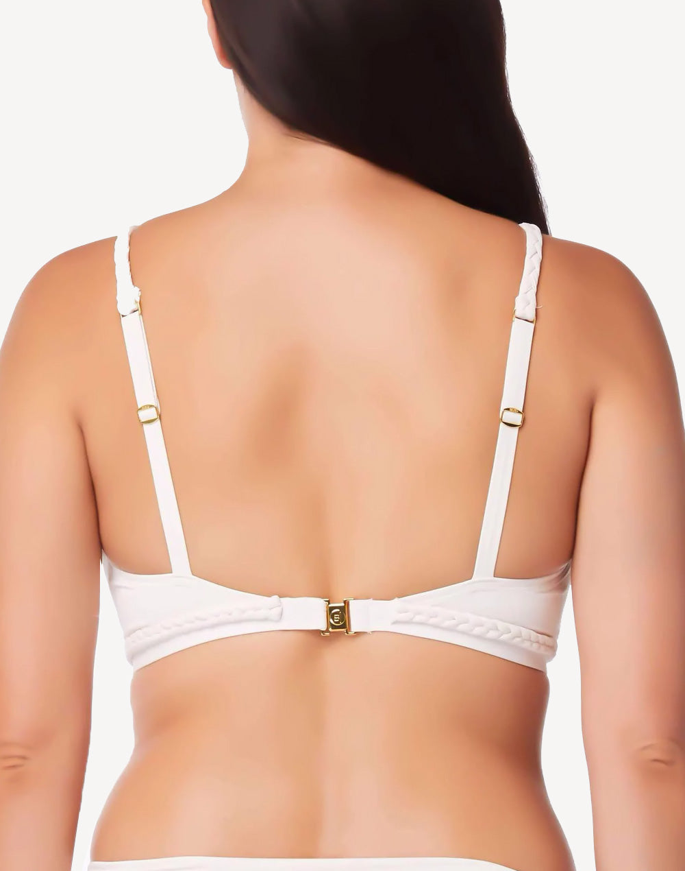 Glam Stand Braided Underwire Crop Bikini Top#color_white