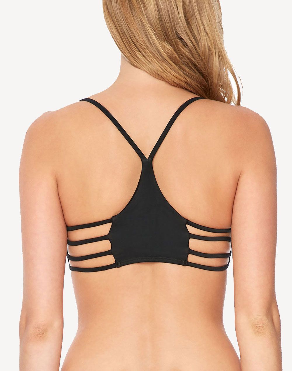 Body Glove Smoothies Alani Strappy Halter Bikini Top#color_black