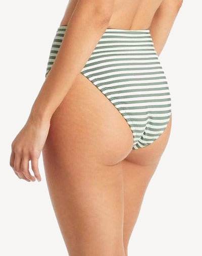 Capri Retro High Waist Bikini Bottom#color_capri-khaki