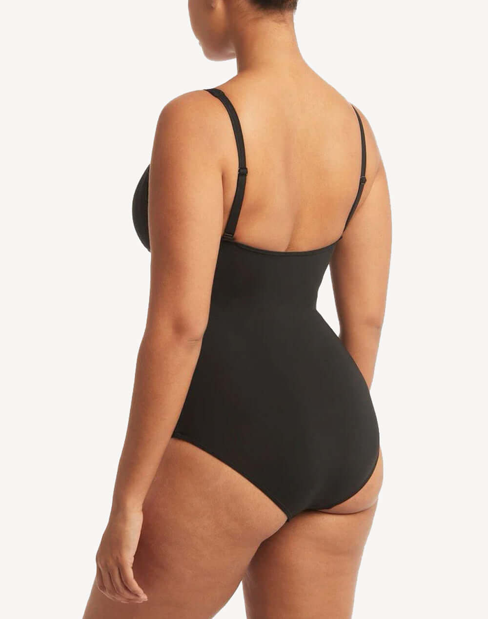 Essentials Cross Front Multifit One Piece#color_black
