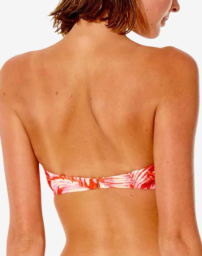 Sunrays Bandeau Bikini Top#color_sunrays-orange