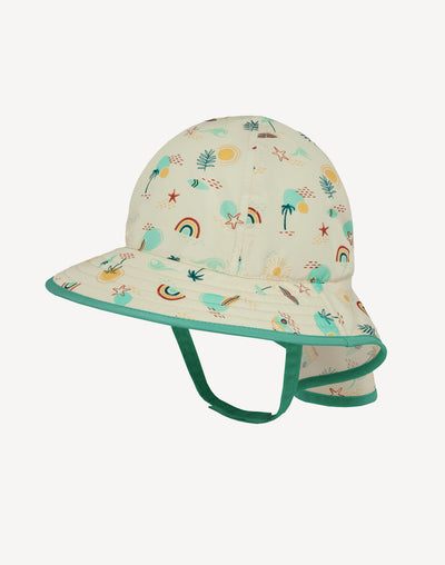 Infant UPF 50 Sunsprout Hat#color_sunsprout-beach-day