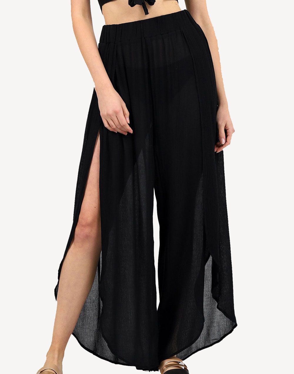 Koy Miami Split Leg Pant#color_black