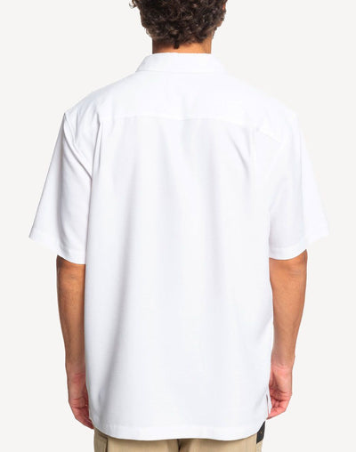 Quiksilver Waterman Tahiti Palms 4 Short Sleeve Shirt#color_white