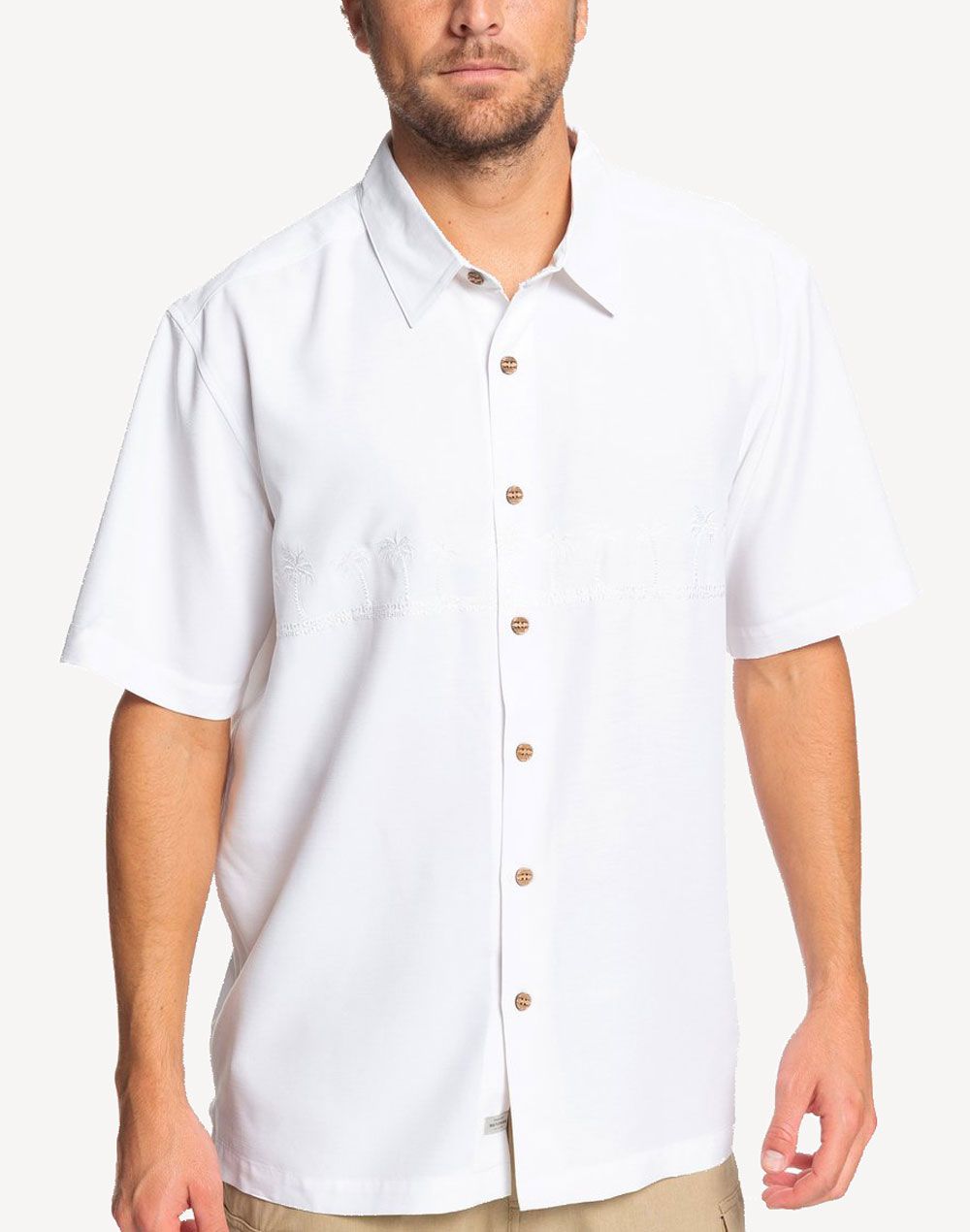 Quiksilver Waterman Tahiti Palms 4 Short Sleeve Shirt