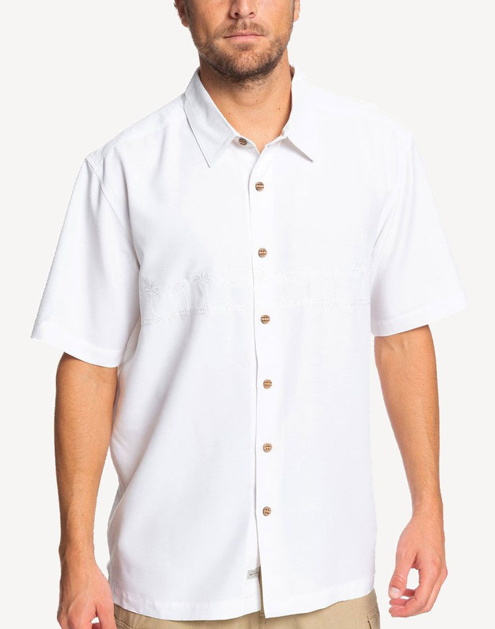 Quiksilver Waterman Tahiti Palms 4 Short Sleeve Shirt