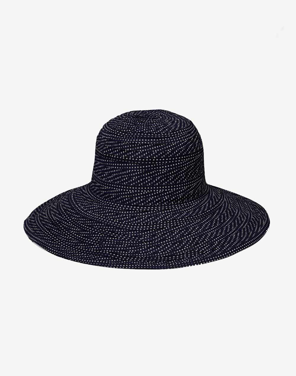 Wallaroo Women's Scrunchie Dot Hat#color_black