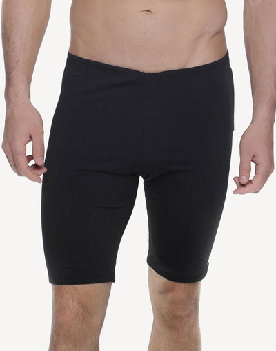 TYR Mens Solid Polyester Jammer#color_black