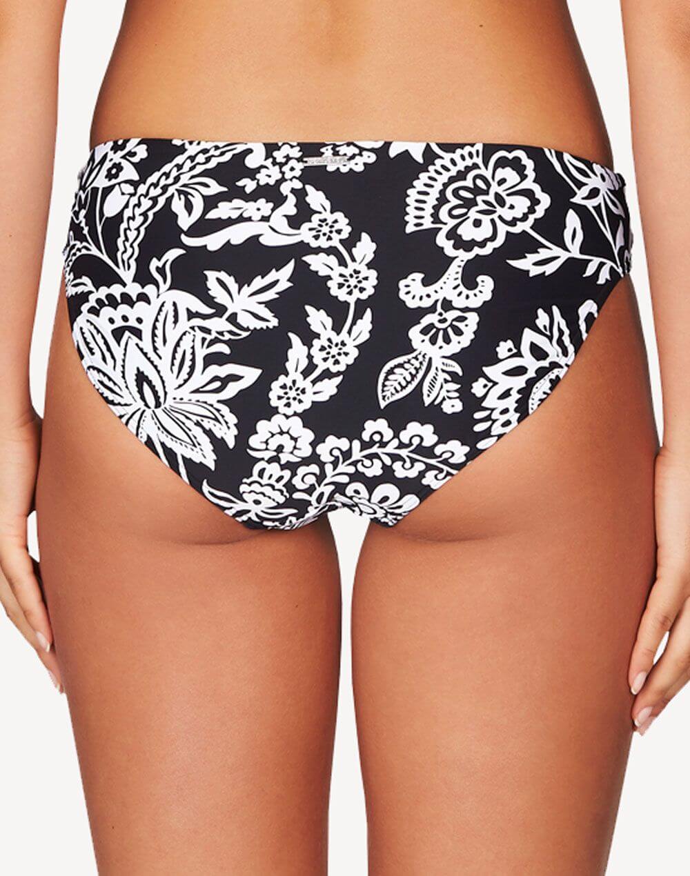 Sea Level Lotus Mid Bikini Bottom#color_black