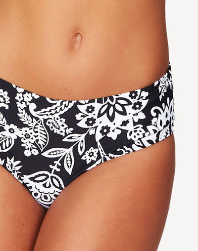 Sea Level Lotus Mid Bikini Bottom#color_black