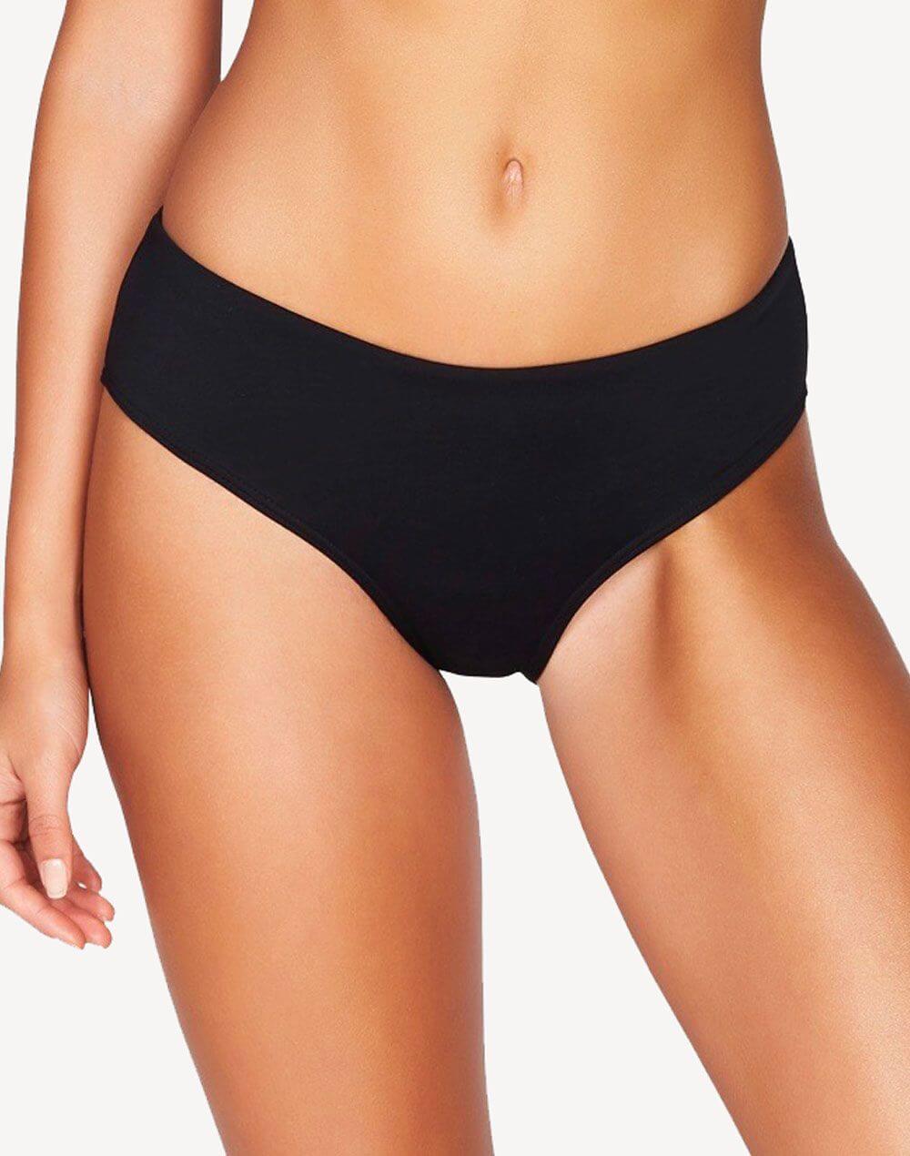 Sea Level Essentials Solid Mid Rise Bikini Bottom