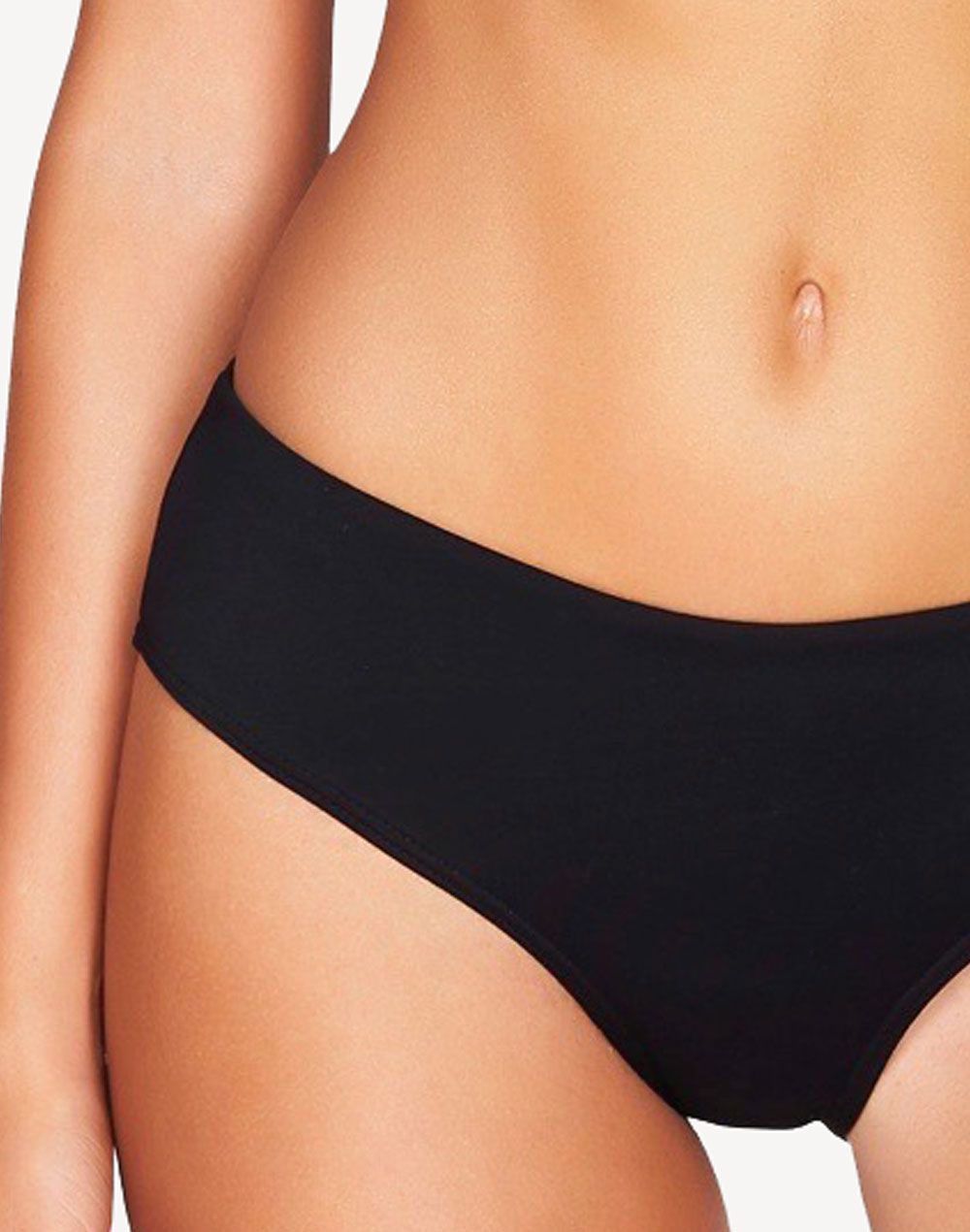Sea Level Essentials Solid Mid Rise Bikini Bottom