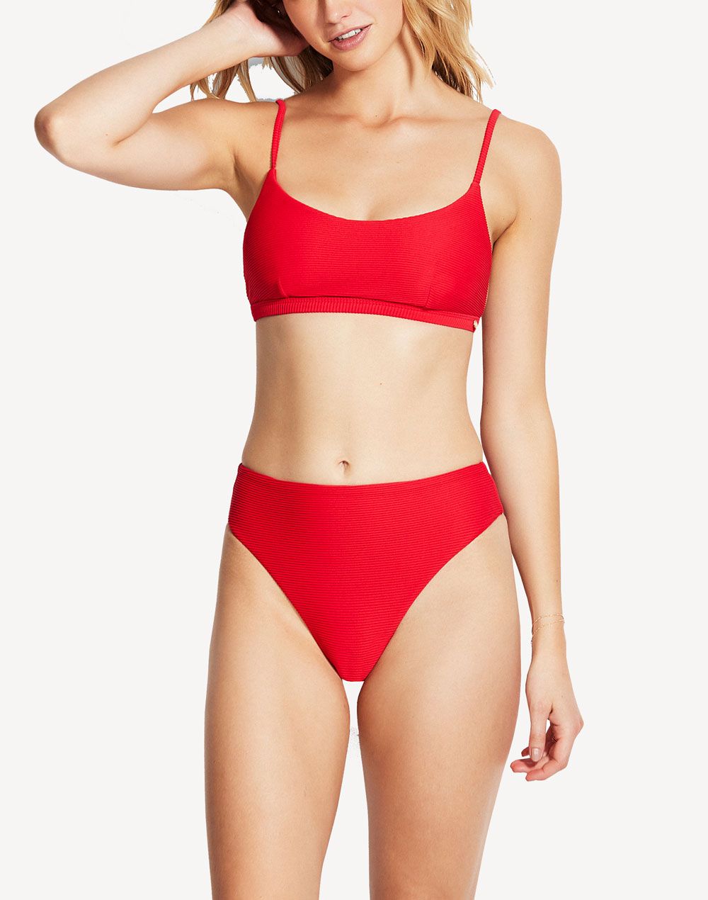  Essentials Bralette Bikini Top#color_red