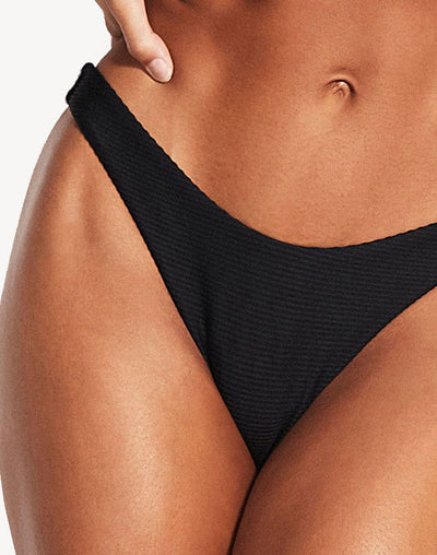 Seafolly Essentials High Cut Bikini Bottom#color_black