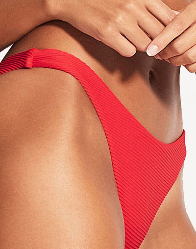 Seafolly Essentials High Cut Bikini Bottom#color_red