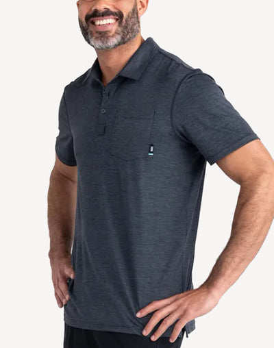 Droptemp All Day Cooling Polo Tee#color_turbulance-heather