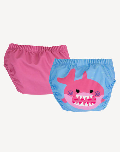 2 Pack Reusable Swim Diaper#color_pink
